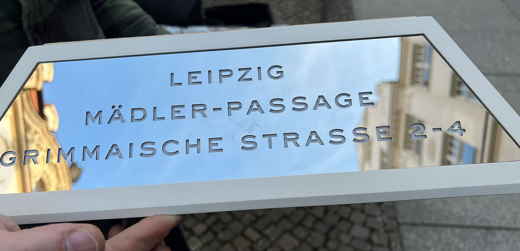 Wempe Adress Schild Slide